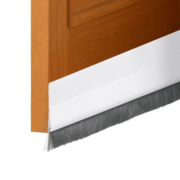 1 Pcs Door Sweep, 1.4 Inch x 40 Inch Door Bottom Sweep Door Brush, White