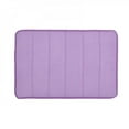 thumbnail image 1 of Soft Memory Foam Long Striped Bath Mat Non Slip Washable Indoor Bathroom Living Room Kitchen Doormat Purple 24" x 16", 1 of 6