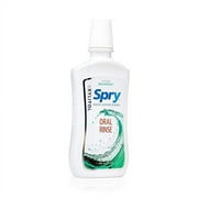 Spry Xylitol Mouthwash, Natural Ingredients, Enamel Support Oral Rinse, Spearmint 16 fl oz 1 Pack
