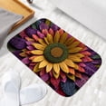 thumbnail image 4 of 1pc Papermade Sunflower Absorbent Non-Slip Bathroom Thickened Flannel Rug Decor,Soft,Quick Drying,Suitable For Indoor/outdoor Use,Bathrooms,Bedrooms,Kitchens,Terrace,Laundry Rooms,16"x24", 4 of 9