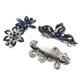 thumbnail image 3 of Pasadores para el cabello Unique Bargains pinzas brillantes 3 piezas Azul Negro, 3 of 7