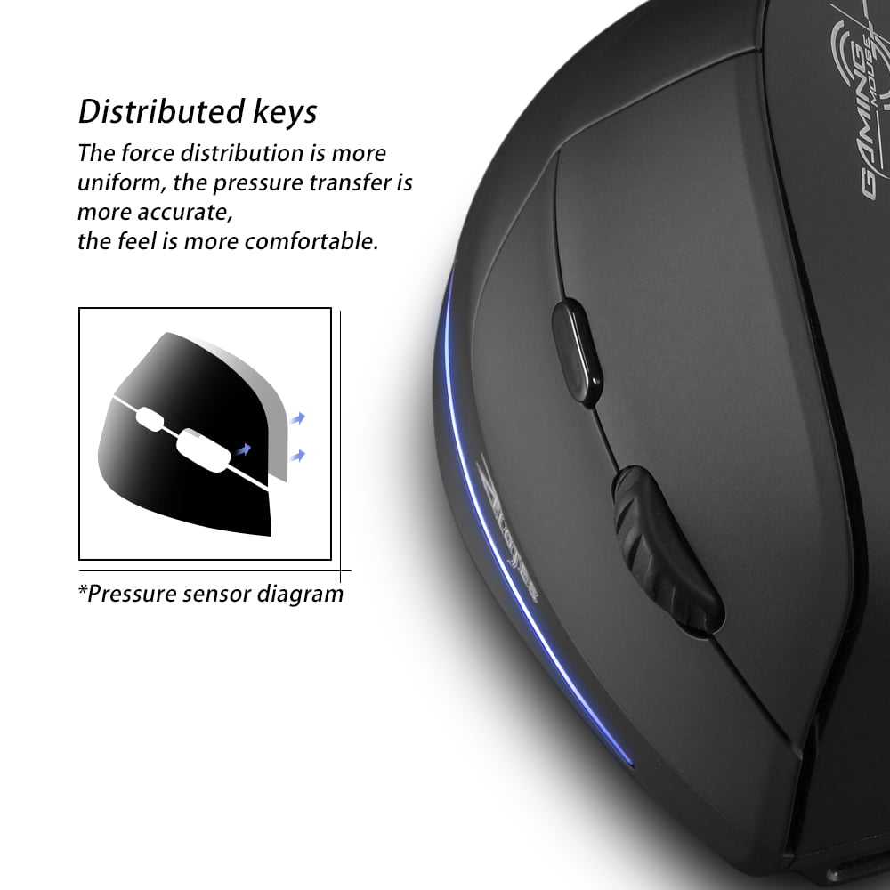 F-35 Mouse Wireless Vertical Mouse Ergonomic Rechargeable 2400 DPI ...