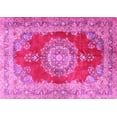 thumbnail image 1 of Ahgly Company Indoor Rectangle Medallion Pink Traditional Area Rugs, 8' x 12', 1 of 4