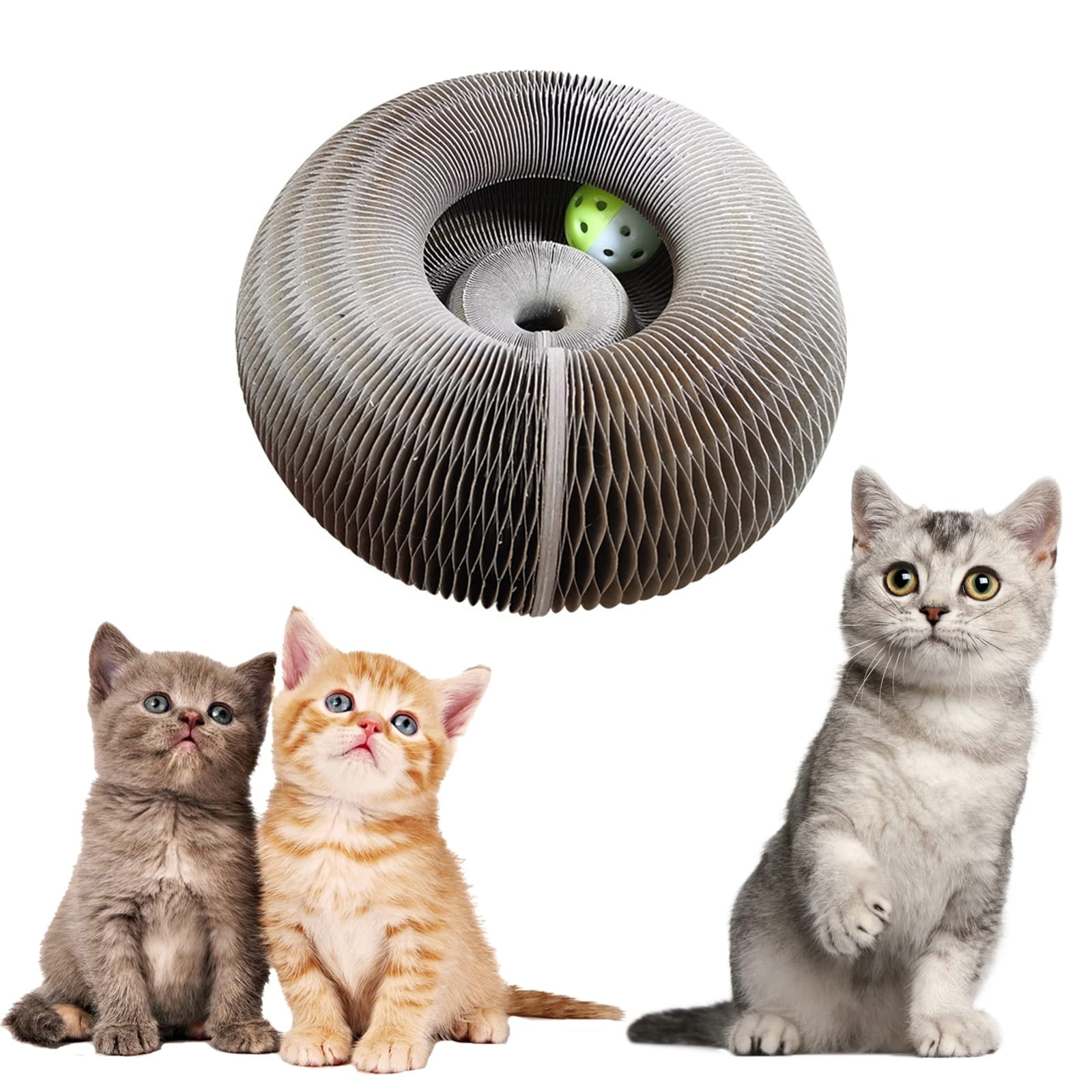 OMZER Magic Organ Cat Scratching Board Foldable Cat Scratcher Lounge