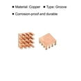 thumbnail image 4 of Uxcell Copper Heatsink 9x9x5mm with Self Adhesive for IC Chipset Cooler 5pcs, 4 of 6