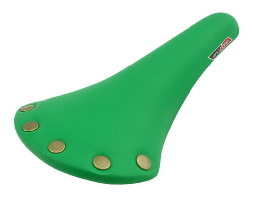 green bike saddle
