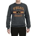 thumbnail image 2 of Wild Bobby City of Vegas Hockey Fantasy Fan Sports Unisex Crewneck Sweatshirt, Charcoal, Small, 2 of 5
