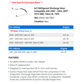 thumbnail image 2 of A/C Discharge Hose - Compatible with 2003 - 2004, 2007 - 2014 GMC Yukon XL 1500 2008 2009 2010 2011 2012 2013, 2 of 2
