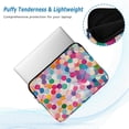 thumbnail image 2 of FORMRS 13"-13.3" Laptop Sleeve Protective Case Soft Carrying Quilted Computer Bag Cover, Light Colorful Circles, 2 of 7