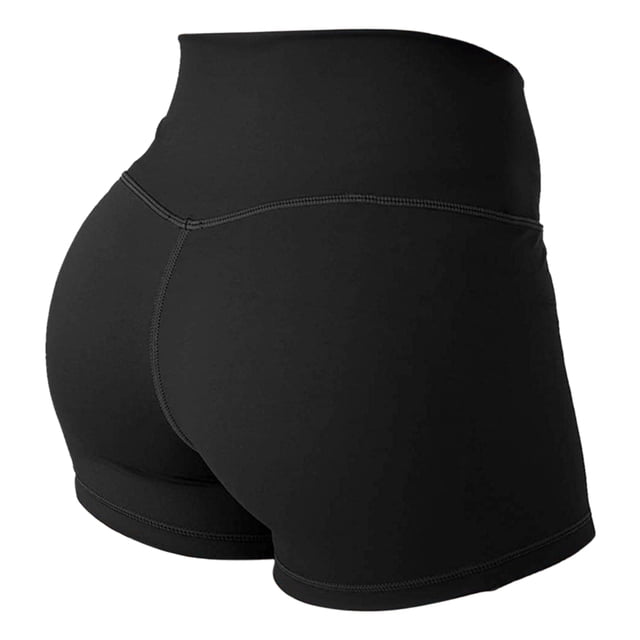 Pantalones cortos de motociclista de cintura alta para entrenamiento de niñas con cintura cruzada para entrenamiento de yoga
