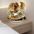 thumbnail image 6 of Gupgi Wealth Angel Decor 2D Flat Acrylic Angel Figurine Tabletop Decorations for Living Room Home Office, 6 of 7