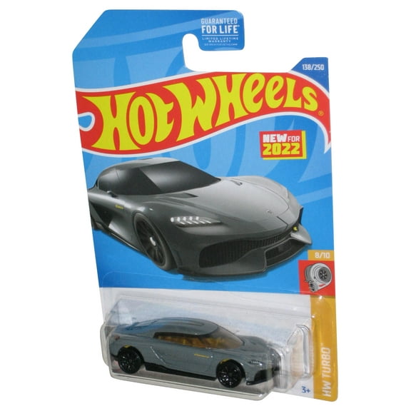 Hot Wheels HW Turbo 8/10 (2022) Gray Koenigsegg Gemera Car 138/250
