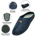 thumbnail image 3 of Alpine Swiss Mens Felt Faux Wool Clog Slippers Comfortable Cushion House Shoes, 3 of 8