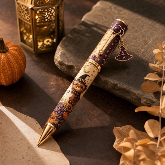 sruoe Halloween Metal Ballpoint Pen, Retractable Writing Pen, Halloween Stationery Decor, Halloween Gift Decor for Office Home Classroom