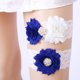 thumbnail image 1 of Bröllop Brud Strumpeband Spets Blommor Strumpeband Set Blom Stretch Strumpeband Brud Ben Tillbehör för kvinnor och flickor, 1 of 5