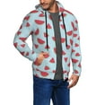 thumbnail image 2 of Vsdgher Watermelon Mens Hoodies Zip Hoodie, Hoodies for Men, Zip-up Hooded Sweatshirt-XX-Large, 2 of 5