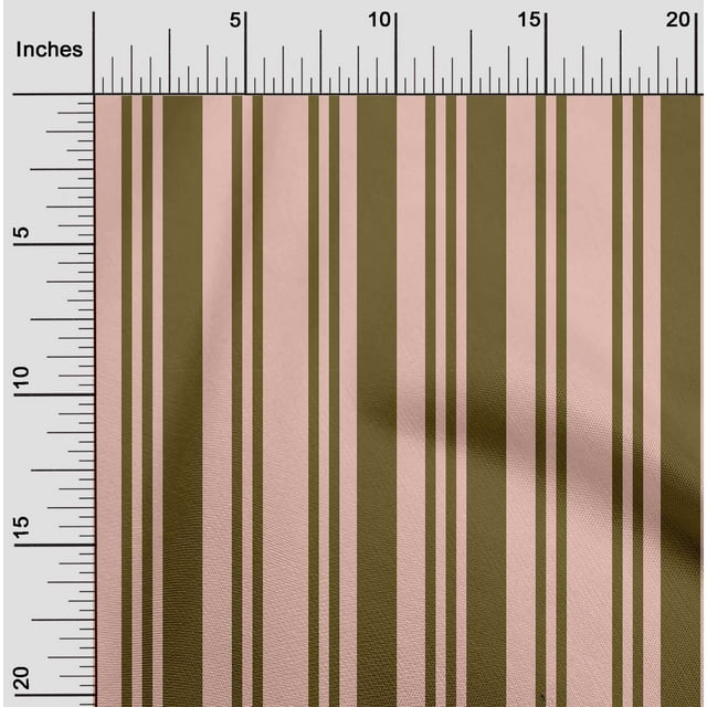 oneOone Cotton Cambric Fabric Bayadere Stripe Fabric Prints By Yard 56 Inch Wide