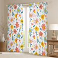 thumbnail image 2 of jejeloiu Kawaii Daisy Black Out Curtains,Cartoon Graffiti Flower Curtains Pack of 2 (42x63 Each),Multicolor Floral Bedroom Curtains For Girls Teens,Microfiber Bedroom Decor, 2 of 6