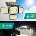 thumbnail image 4 of Focos Solares de 342 LED y 350 con Sensor de Movimiento para Exteriores, IP65, Resistentes Al Agua, para Calles, Patios y Caminos, 4 of 8