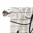 thumbnail image 5 of This Is Kitchen Curtains Valances and Tiers Set of 3 Us Our Life Our Story Our Home Tier Curtains and Valance for Kitchen Bathroom Small Windows 27.5"W x 24"L (Pack of 3), 5 of 8