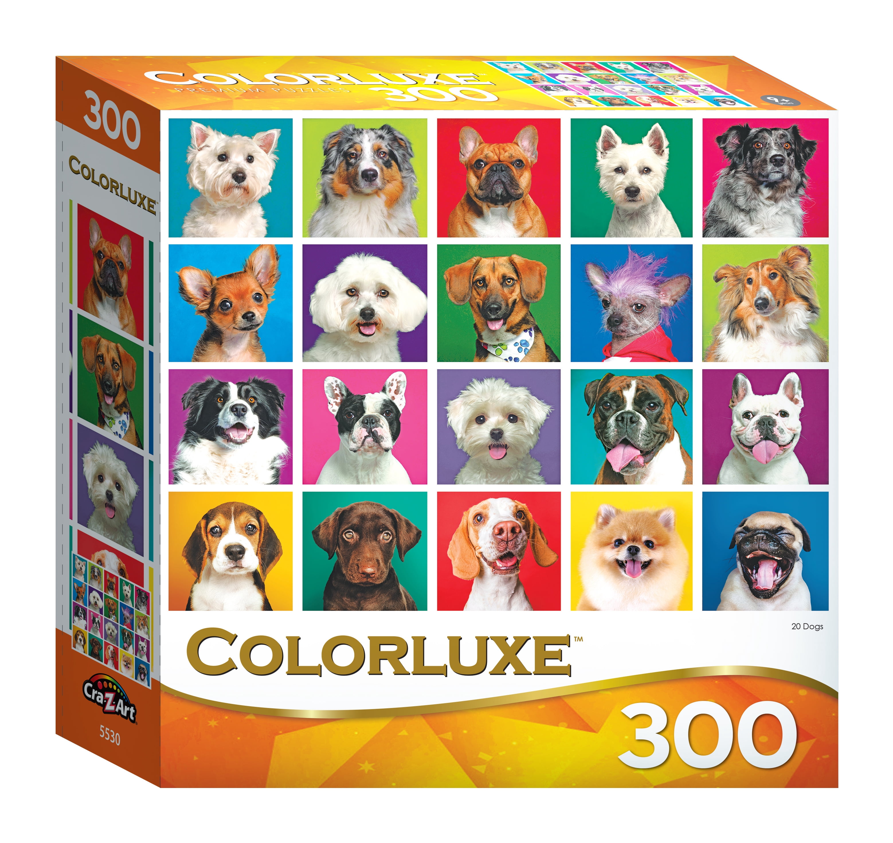RoseArt Colorluxe 300 Piece Twenty Dogs Jigsaw Puzzle