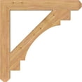 thumbnail image 3 of Ekena Millwork 5 1/2"W x 46"D x 46"H Merced Craftsman Smooth Bracket, Western Red Cedar, 3 of 4