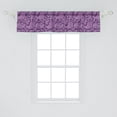 thumbnail image 2 of Ambesonne Purple Paisley Valance Pack of 2, Floral Motif Damask, 54"X12", Purple Fuchsia, 2 of 2