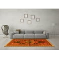 thumbnail image 3 of Ahgly Company Indoor Square Persian Yellow Traditional Area Rugs, 7' Square, 3 of 4