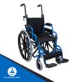 thumbnail image 7 of Dynarex DynaRide Pediatric Wheelchair - Detachable Swing-Away Foot Rests and Flip-Back Padded Armrests, Calf Strap, Seatbelt - 12" x 12" Seat, 1 Wheelchair, 7 of 7