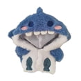 thumbnail image 4 of Sudadera con capucha de tiburón para muñecas, accesorio de disfraz de ropa hecho a mano, ropa de muñeca de felpa para muñeca de 7,8 pulgadas, muñecas sin zapatos, 4 of 8