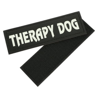 Service Dog Patches ESA Badge Patches for Dog Vest Harness Backpack PVC  Badge Fastener Hook & Loop Emblem