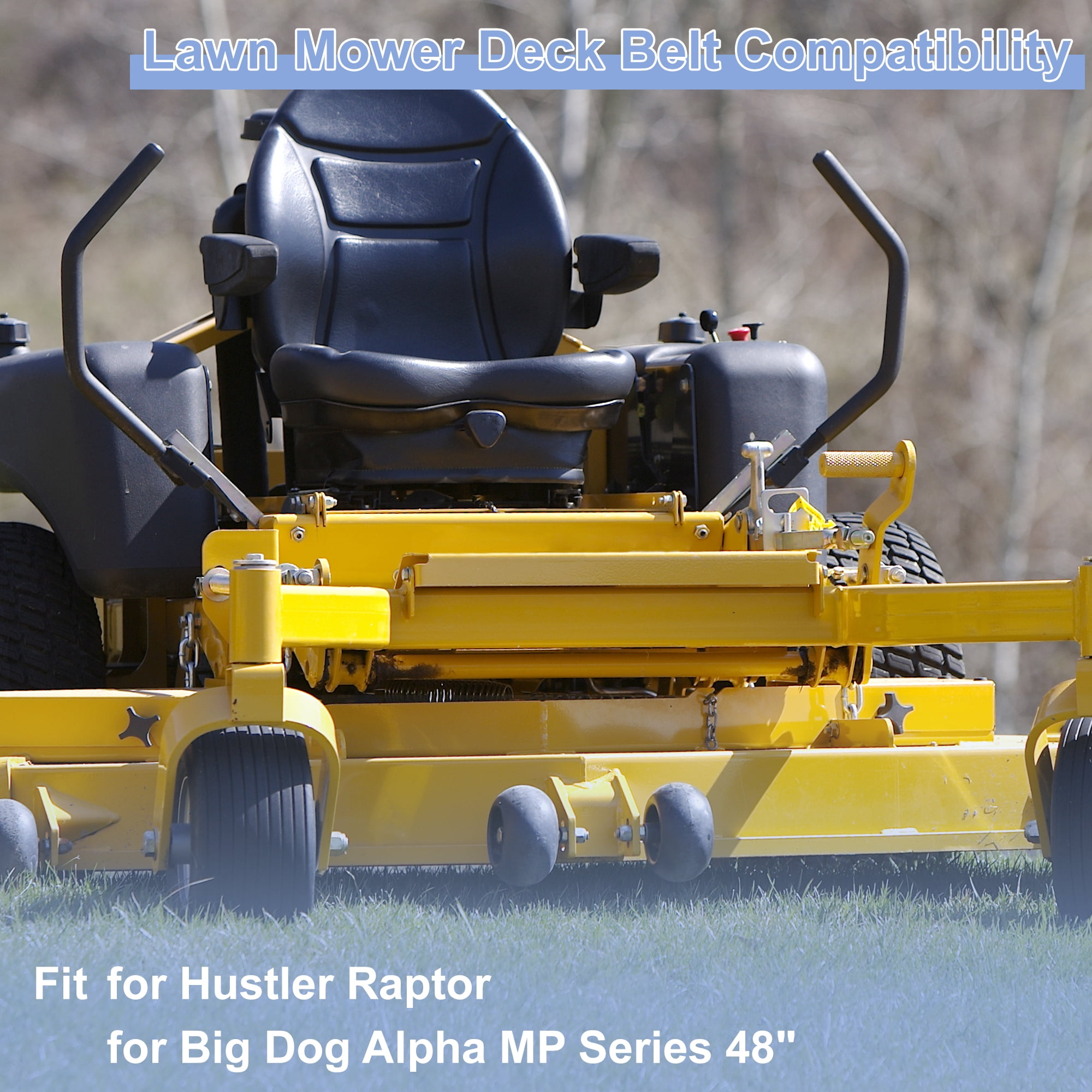 Unique Bargains No.604830/932541 Lawn Mower Deck Belt for Hustler Raptor 48" Lawn Mower