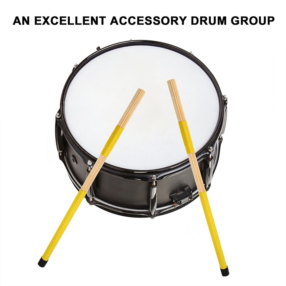 FRCOLOR  4 Pcs Wooden Drum Brush Drums Sticks Percussion Instruments Drumsticks Drumming