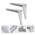 thumbnail image 4 of CRAFTHROU 2Set Cold Rolled Steel Shelf Brackets for Bookshelf and Tool Shelf Wall Mounted Brackets 10 Inch, 4 of 8