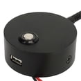 thumbnail image 3 of LED Reading Light DC12 to 24V Touch Adjustment USB Charging Port RV Bedside Reading Lamp for Trucks Campers Black, 3 of 5
