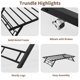 thumbnail image 5 of QinaQin Base nido individual desplegable, cama trundle tipo daybed con ruedas con seguro, estructura metálica plegable y resistente, ideal para recámara, visitas y ahorrar espacio, 5 of 7