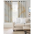 thumbnail image 2 of White Golden Marble Blackout Curtains for Bedroom Living Room Darkening Curtains 63 Inches Long Abstract Modern Art Marble Cracks Window Curtain 2 Panels Set Window Treatment Grommet Drapes 42"x63", 2 of 9