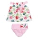 thumbnail image 1 of 2 unids/set Trajes Infantiles Ticfox Estampado Floral Sin Mangas Lindo Bowknot Bebé Niña Rosa 100, 1 of 13