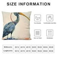 thumbnail image 5 of Nawypu Grey Heron in Water Throw Pillow Cover Cases Natural Watercolor Blue Green Colorful Painting Bird Ecology Naturalism Outdoor Decor Pillowcase Home Square Pillow Slip, 5 of 5