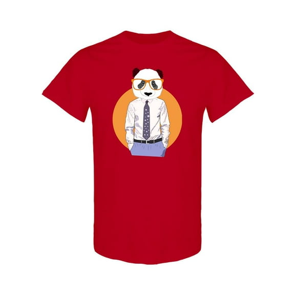Panda Businessman T-Shirt Men -Image by Shutterstock, Male Small