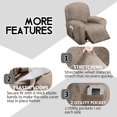 thumbnail image 4 of Funda reclinable ULTICOR para 1 asiento, terciopelo elástico, color topo, 4 of 7