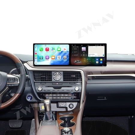 ZWNAV Dual 10.1 inch Screen Car Radio for Lexus RX 2020-2022 Android 15 Multimedia Player GPS Navigation Auto DSP Stereo Host
