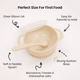 thumbnail image 3 of Lulyboo Suction Silicone Bowl with Spoon & Lid, White, 3 of 7