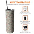 thumbnail image 6 of 20oz Gray Christmas Icon Pattern Skinny Tumblers Stainless Steel Tumbler with Lid and Straw,Vacuum Insulated Double Wall Travel Tumbler Cups with Cleaning Brush for Coffee,Tea, 6 of 6