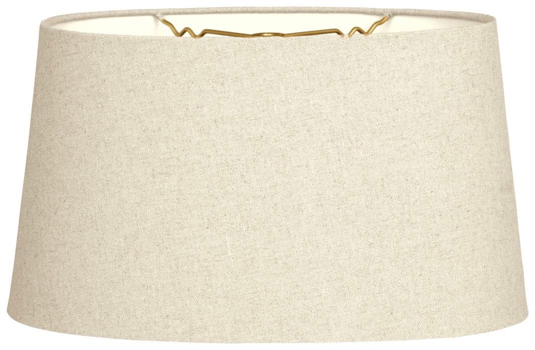 Shallow Drum Hardback Lamp Shade with Nickel Plated Spider 