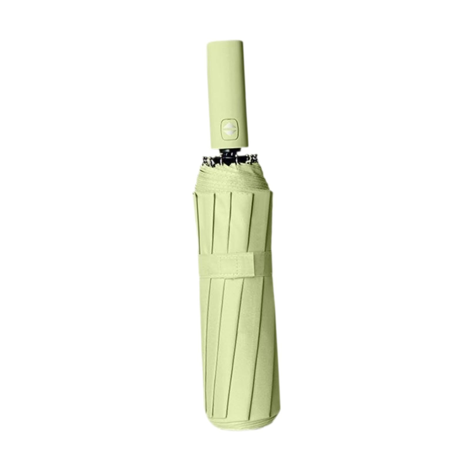 Abbraccia Automatic Umbrella Travel Umbrella Easy Grip Handle Rain Umbrella Sun Protection for Golf Women Men Kids Camping Trip Walking Light Yelllow