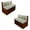 Beige-Hummingbird Floral, variant on SCRAWLGOD Hummingbird Floral Print RV Dinette Cushions Covers Stretch Universal Camper Car Cushion Slipcover Stain Resistant 2 Piece Set RV Couch Cover for Camper Car Bench Seats