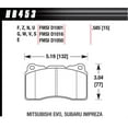 thumbnail image 3 of Hawk Performance HB453Z.585 Brake Pads - Performance Ceramic Compound - Front/Rear - Set of 4 Fits select: 2010-2014 FORD MUSTANG, 2014 CHEVROLET CORVETTE, 3 of 3