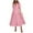 Pink, variant on Hrsba Womens Summer Short Sleeve Dress,Plus Size Casual Dress for Womens,Ladies Casual Fashion Puff Sleeve V-Neck Long Dress