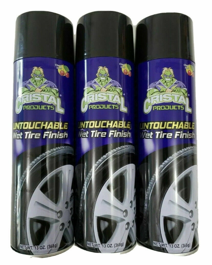  5Cristal Products Untouchable Wet Tire Finish Bundle with GX-3  Plastic Restorer, Wash & Wax, and More (5 Items) : Automotive